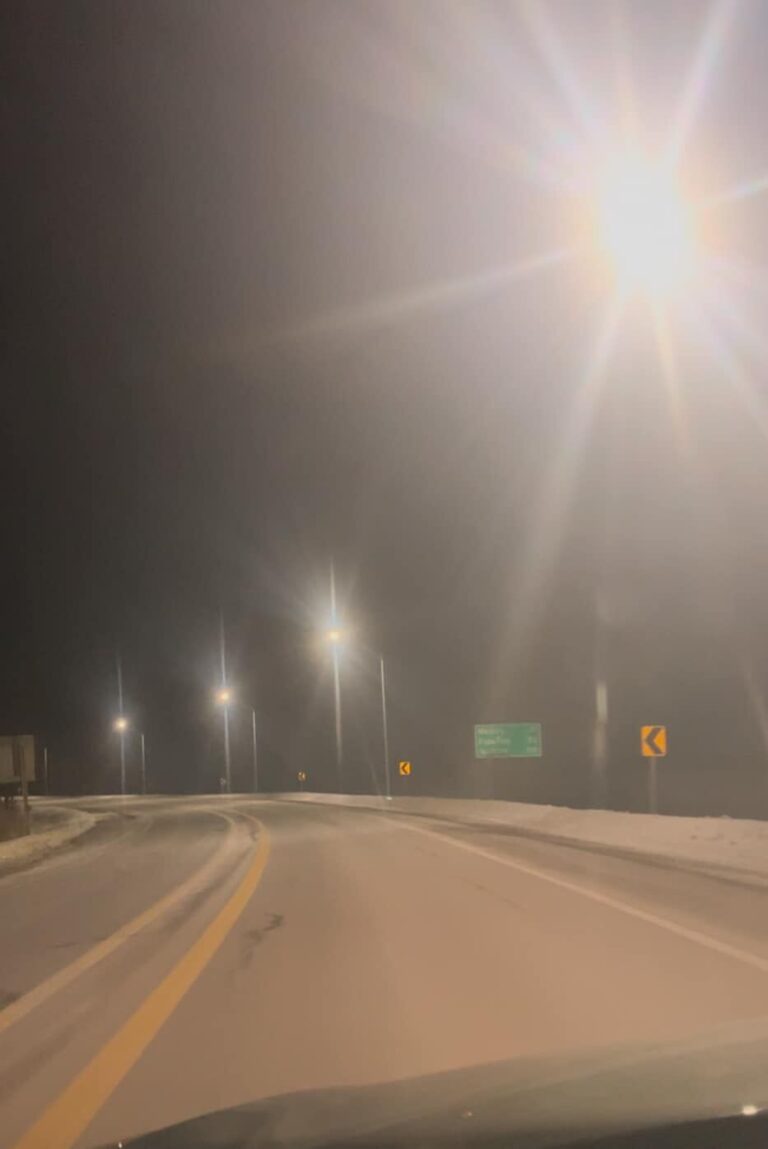 Town of Spanish finally lights up highway entrance